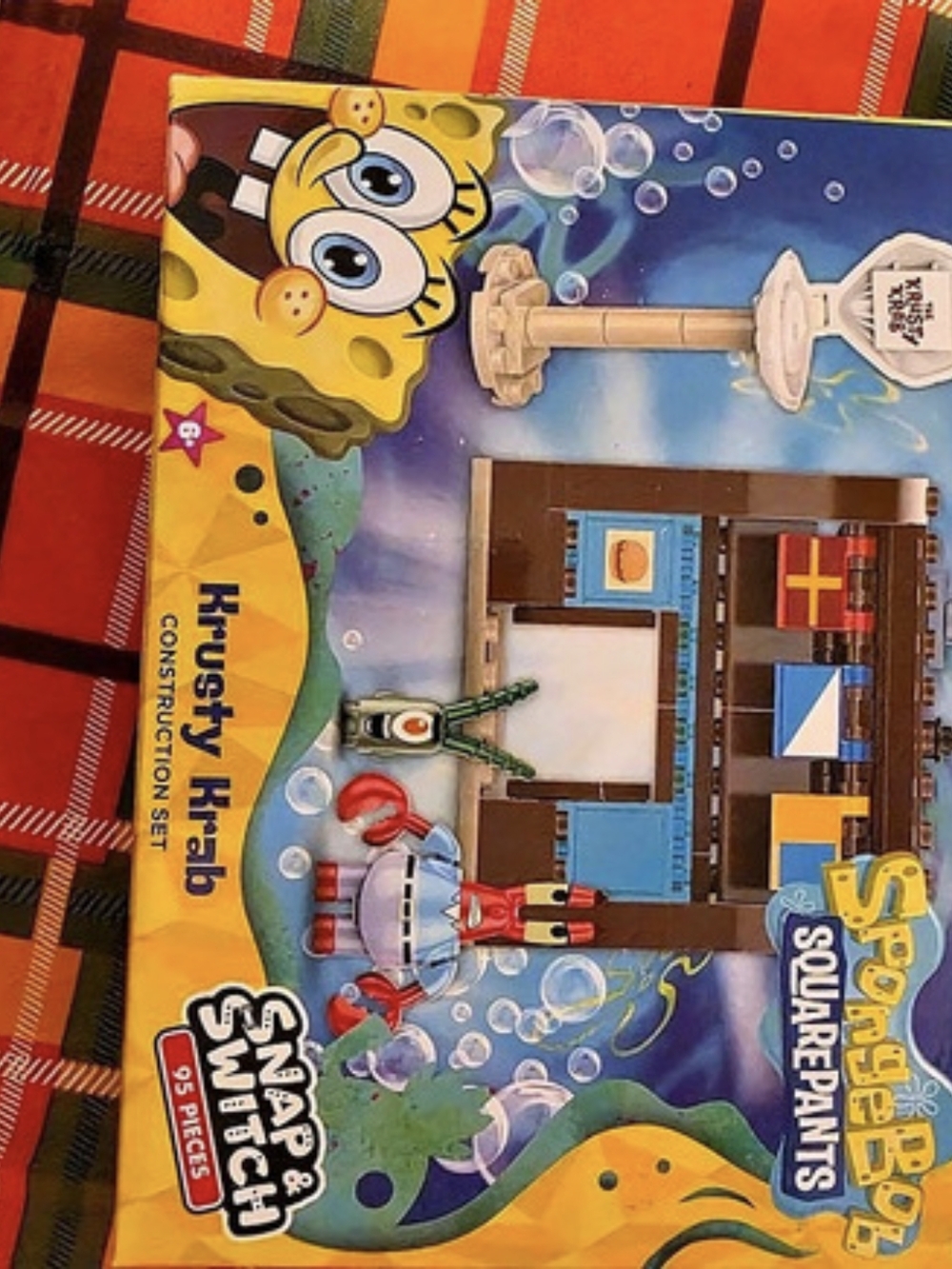 Mega Bloks SpongeBob SquarePants Krusty Krab Construction Set SpongeBob Krusty